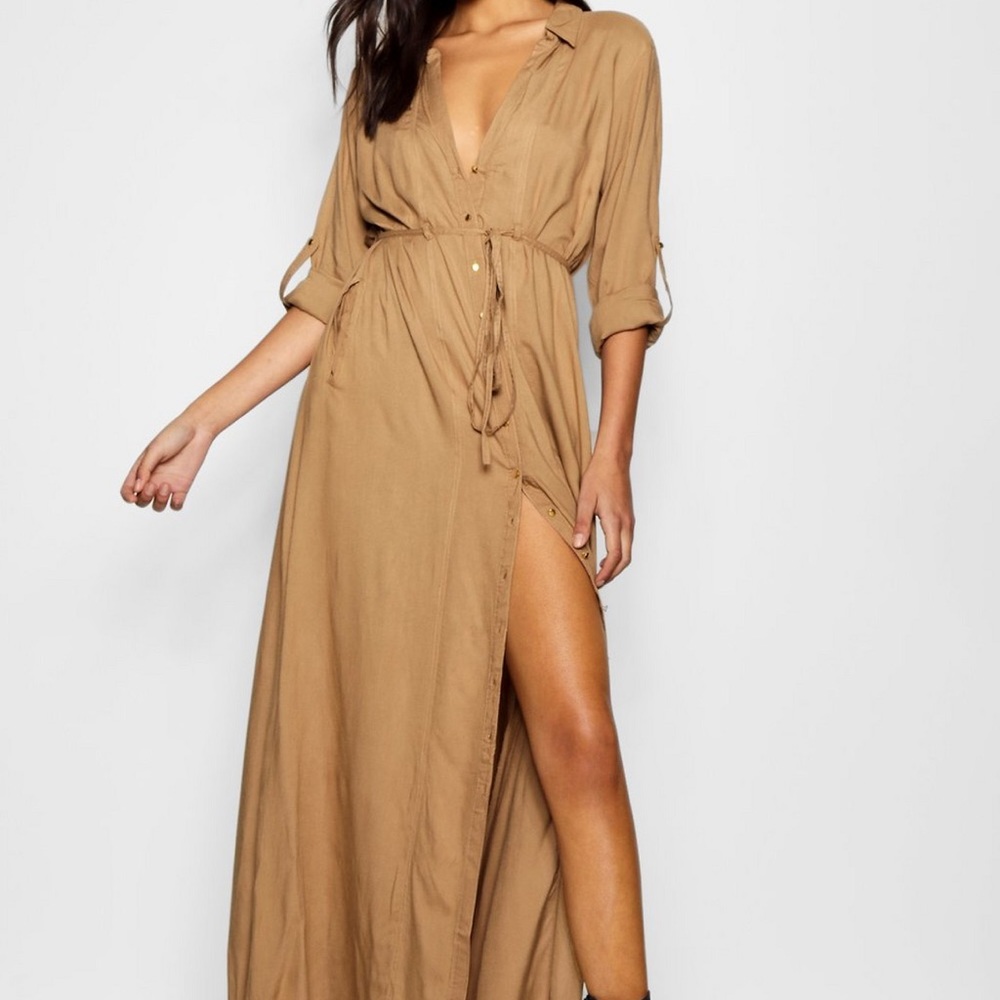 Deborah Utility Belted Maxi Dress